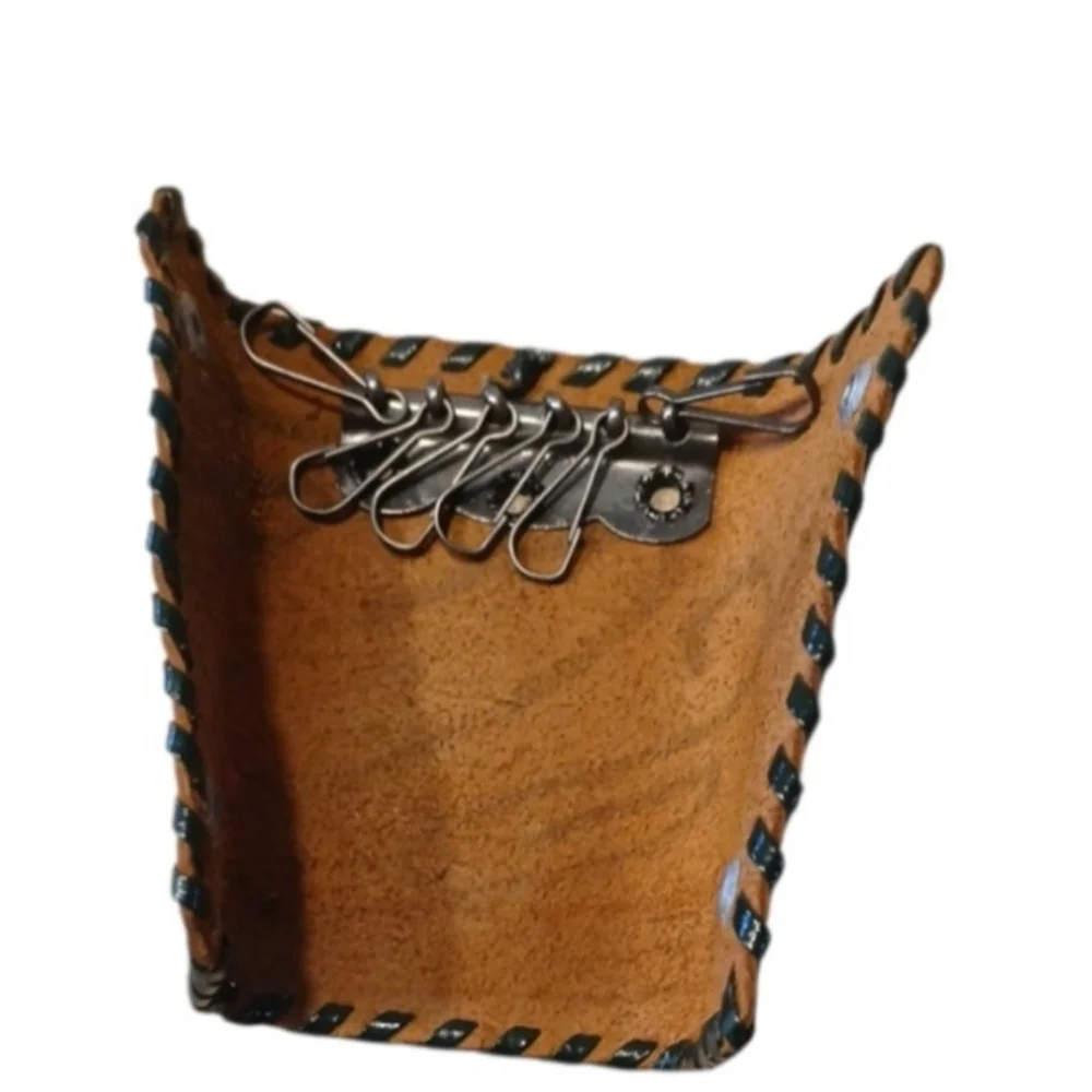 Brown Leather Men's Wallet | Key Holder